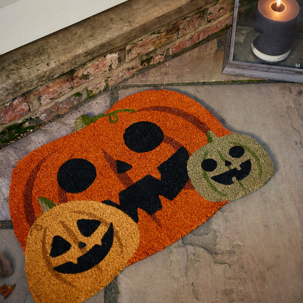 My Mat Printed Coir Shaped Pumpkins