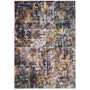 Raft Texture Natural Rug - 100% recycled content rug featuring a textured design in multi.