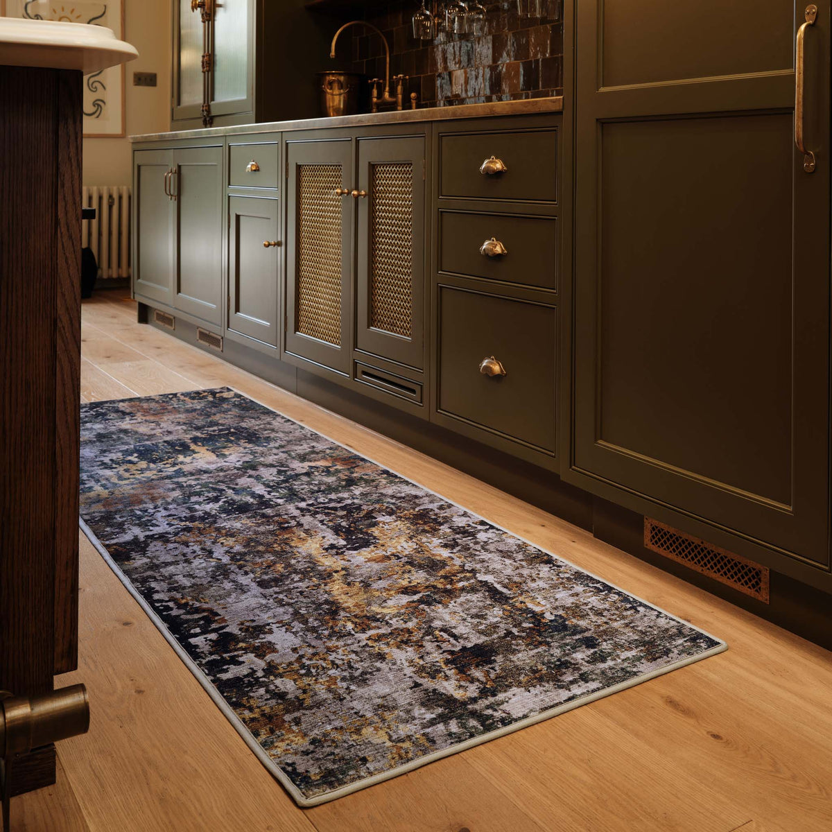 Raft Texture Natural Runner - 100% recycled content runner featuring a textured design in multi.