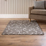 My Mat Sculptured Washable Patterened Rain Drop Mink