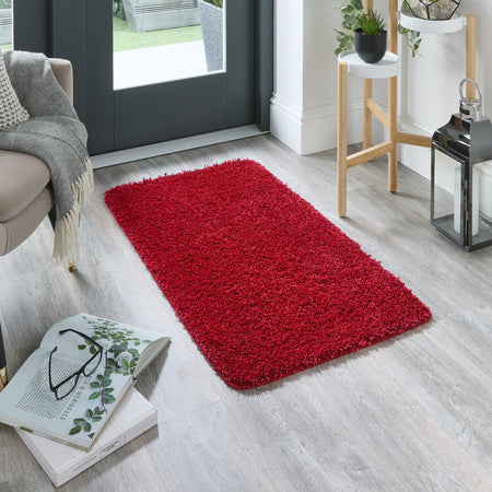 MadeNorth Shaggy Red Rug