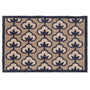 Retro Flower Neutral Doormat- 100% recycled cotton doormat featuring a retro floral pattern.