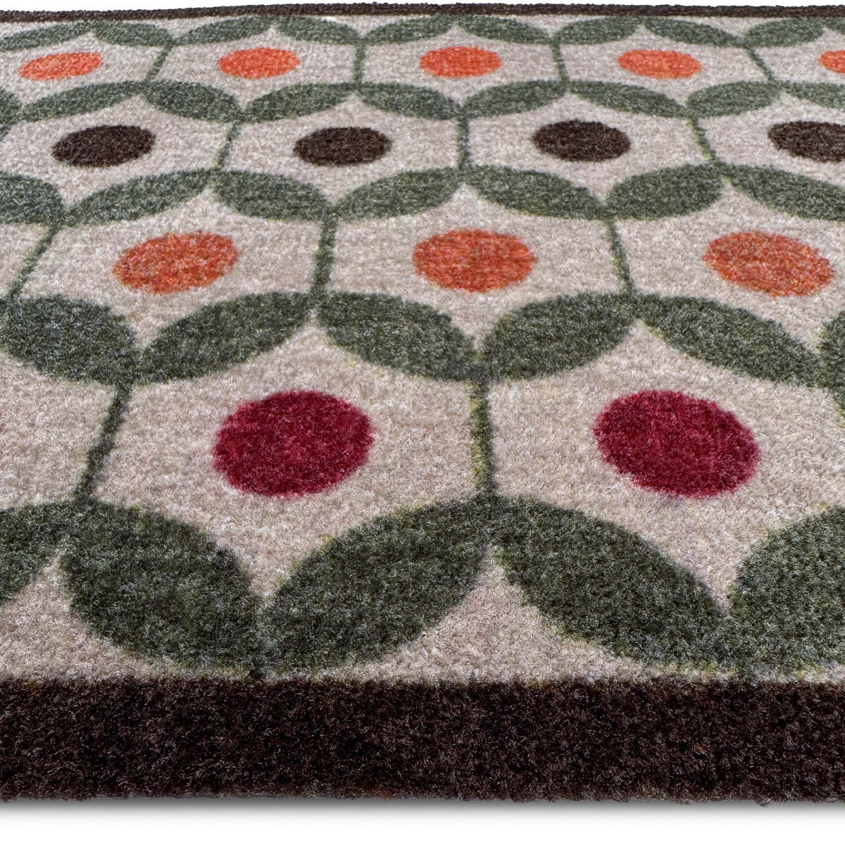 My Mat Nylon Indoor Pattern Retro Geo Earth