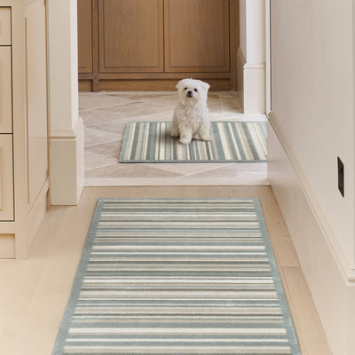 Hug Rug Sage Stripe