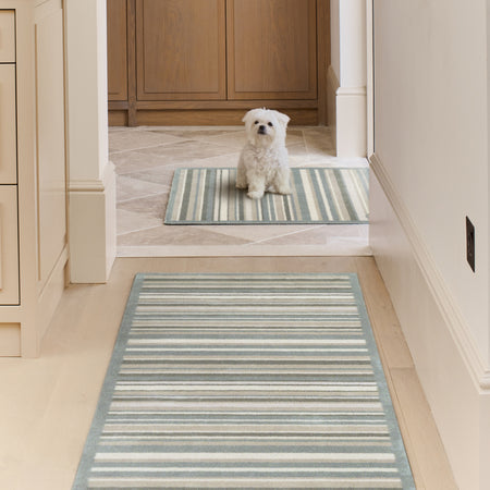 Hug Rug Sage Stripe