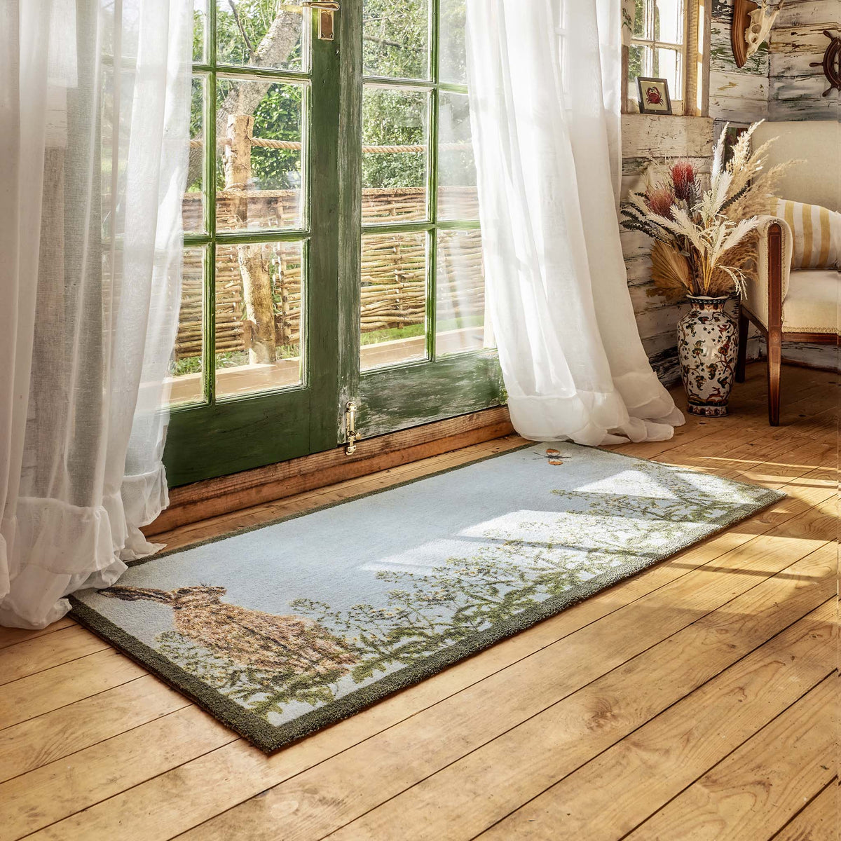 Hug Rug X Sally Swannell Hare & Shepherds Purse