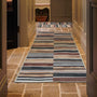 Hug Rug Eco-Washable Savanna Stripe- 100% recycled content washable runner featuring stripes. 