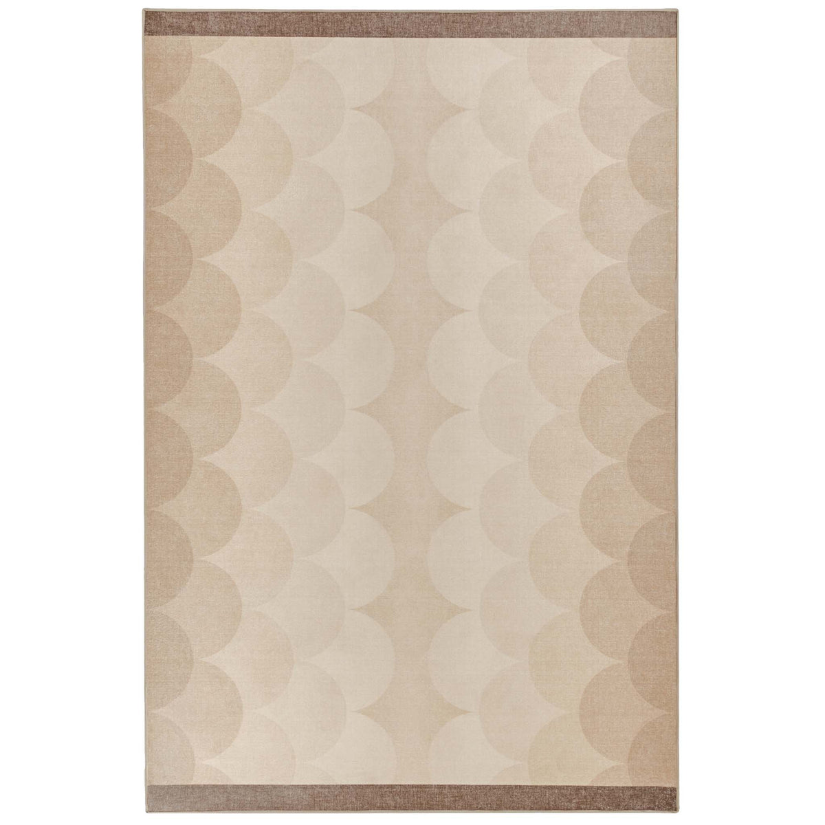 Hug Rug x Livingetc Eco-Washable Scalloped Ombre Natural