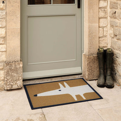 Mr Fox Natural Outdoor Natural. Made from ECONYL regenerated yarn featuring a white fox.