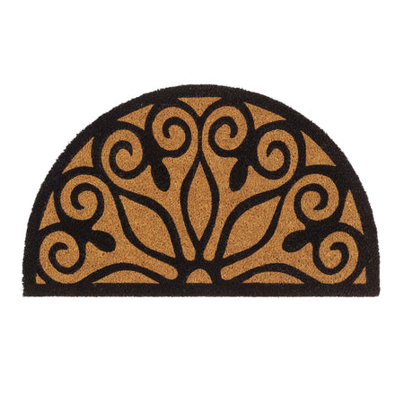 MadeBeyond Printed Coir Scroll Doormat