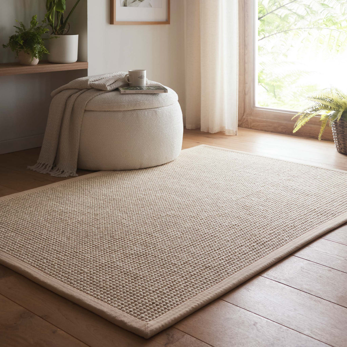 Origins Sisal Boucle with Beige Border