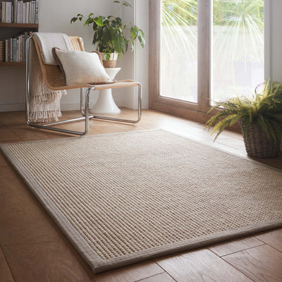 Origins Sisal Boucle with Soft Grey Border