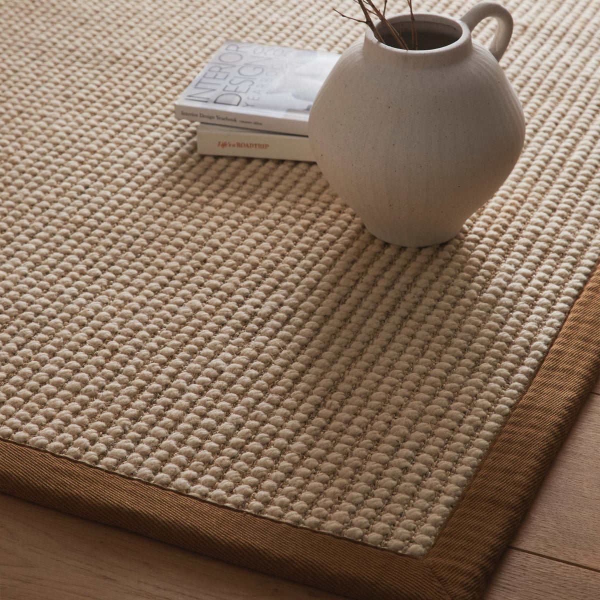 Origins Sisal Boucle with Mocha Border