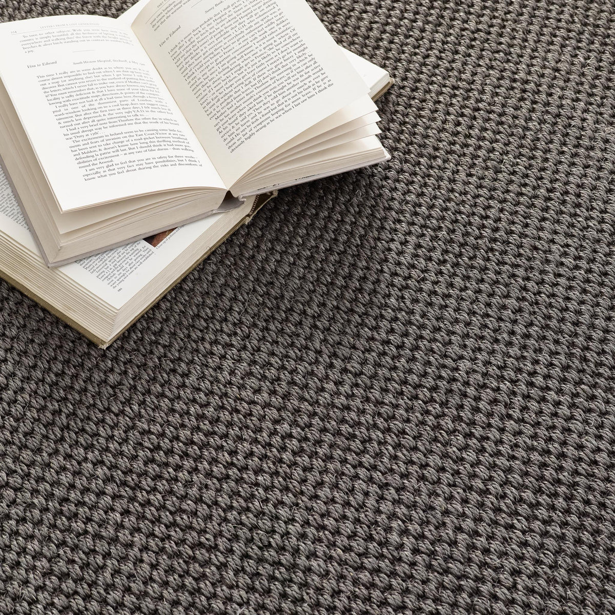 Origins Sisal Dark Grey with Grey Border