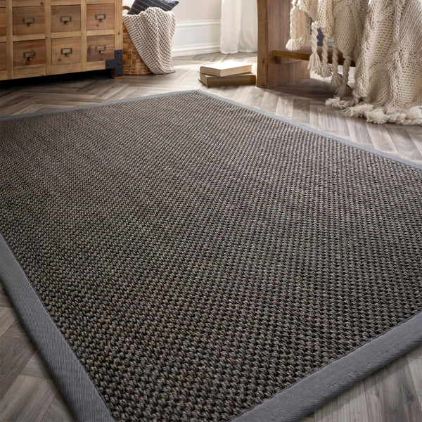 Origins Sisal Dark Grey with Grey Border