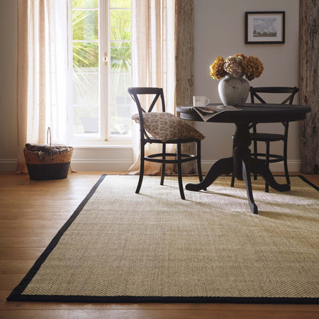 Origins Sisal Light Beige with Black Border