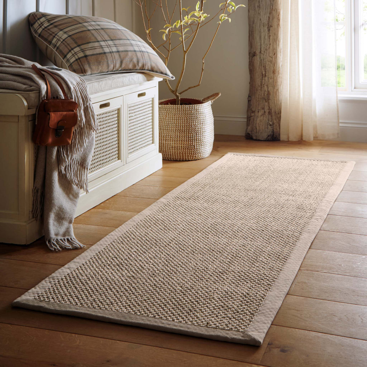 Origins Sisal Light Beige with Sand Border - Phoenox Textiles