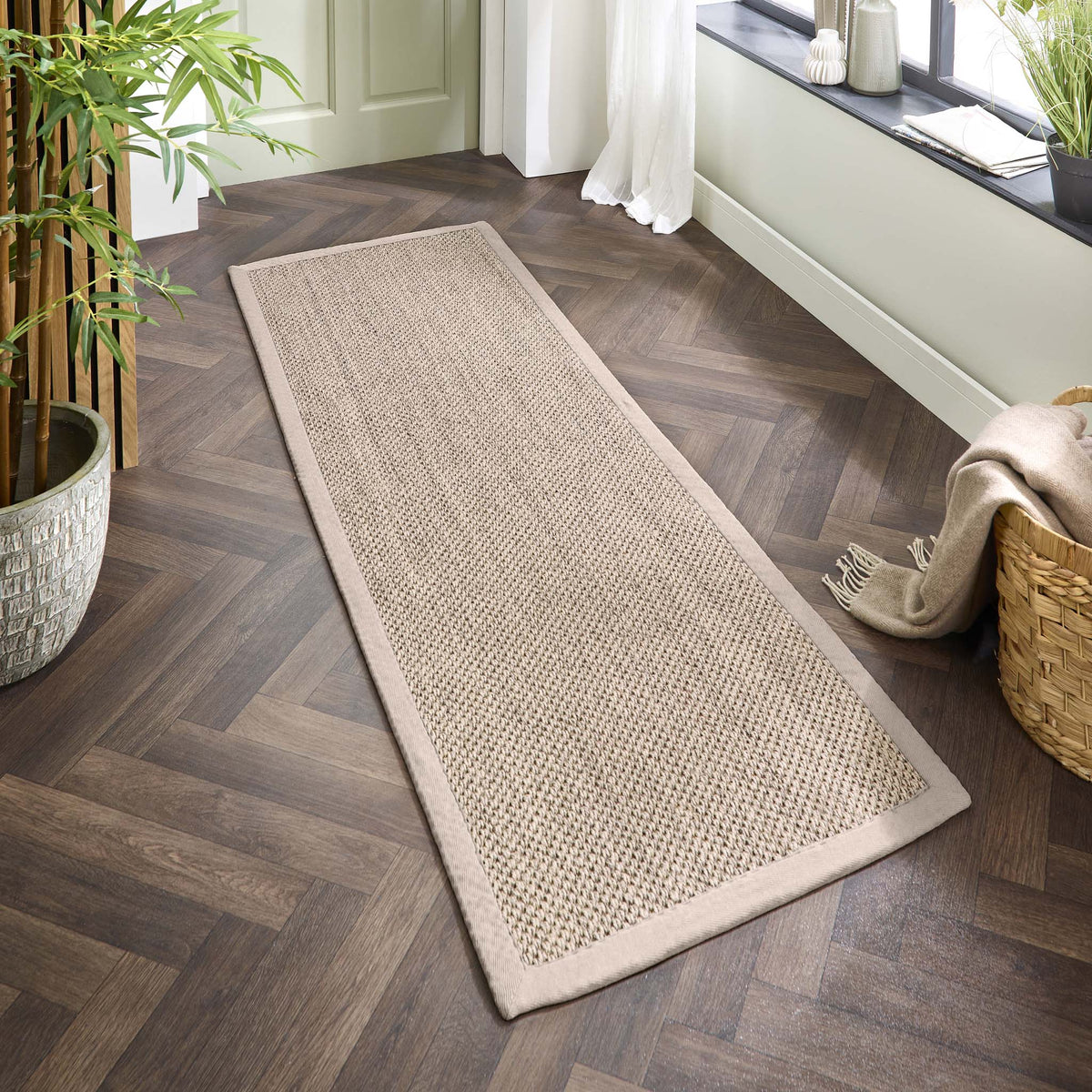 Origins Sisal Light Beige with Sand Border