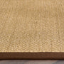Origins Sisal Warm Natural with Dark Brown Border