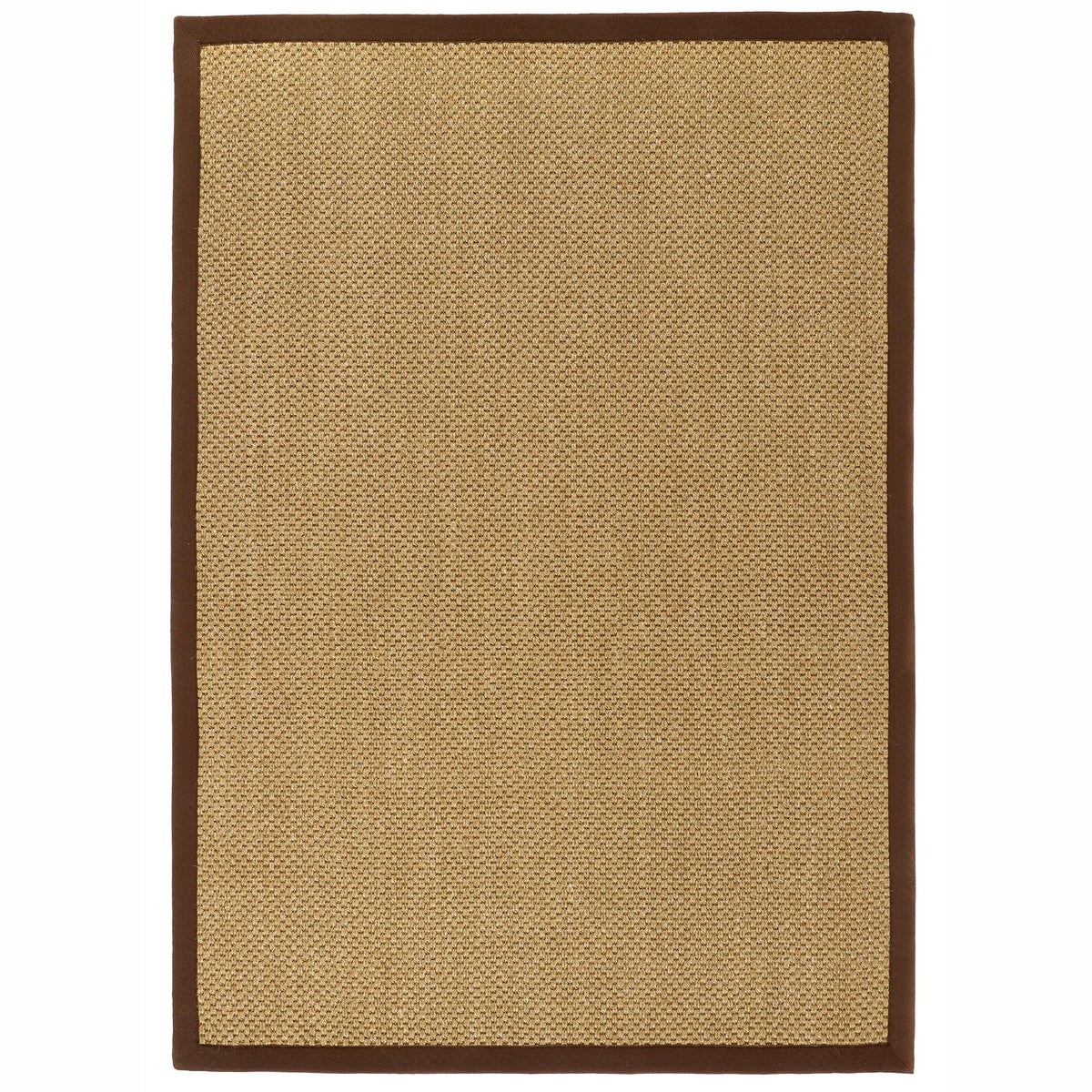 Origins Sisal Warm Natural with Dark Brown Border