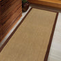 Origins Sisal Warm Natural with Dark Brown Border