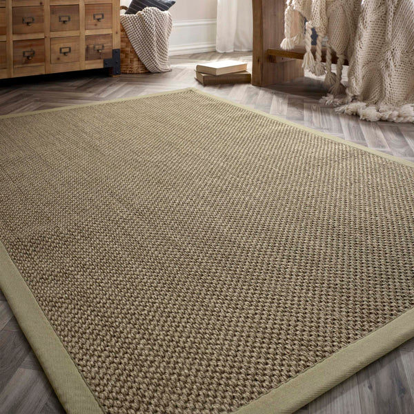 Origins Sisal Sage Green with Sage Green Border
