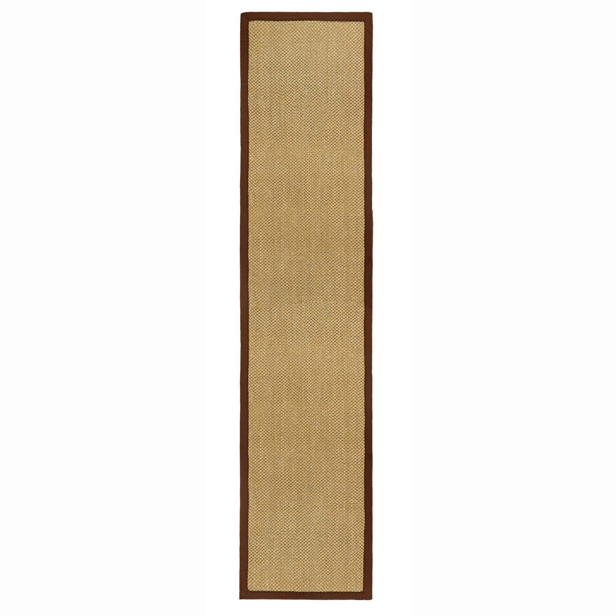 Origins Sisal Warm Natural with Dark Brown Border