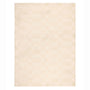 A rectangular cream-colored rug with a subtle checkerboard pattern, shown flat against a white background.