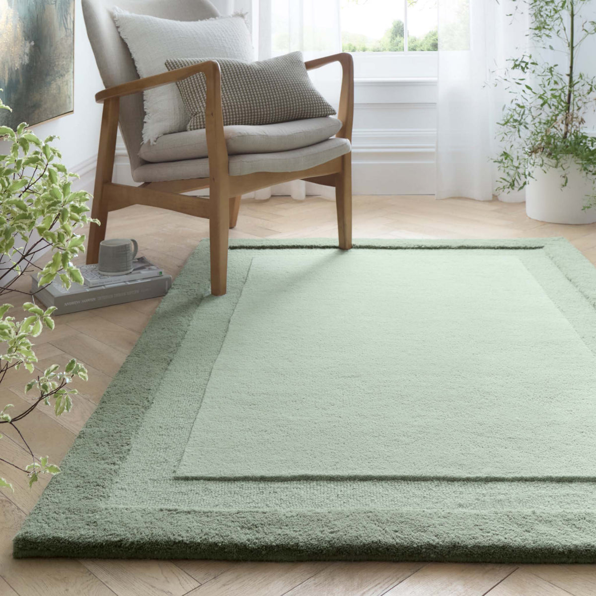 Origins Stacked Border Soft Green