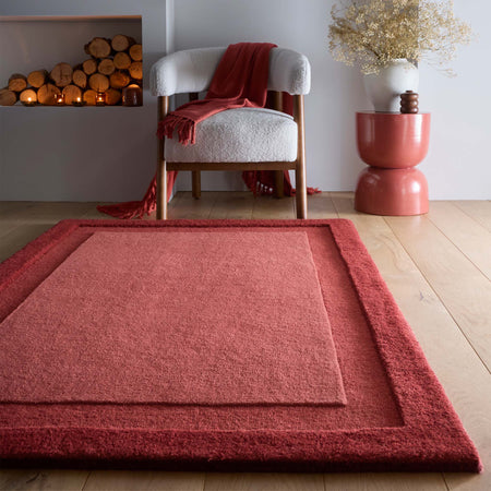 Origins Stacked Border Wine Red