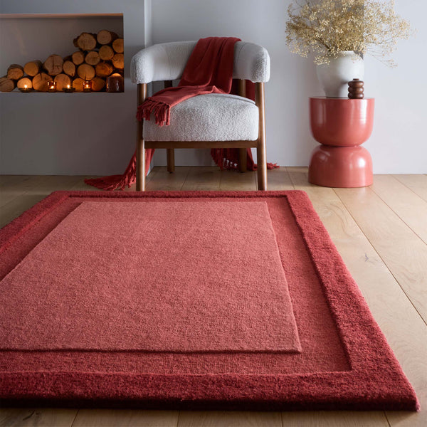 Origins Stacked Border Wine Red