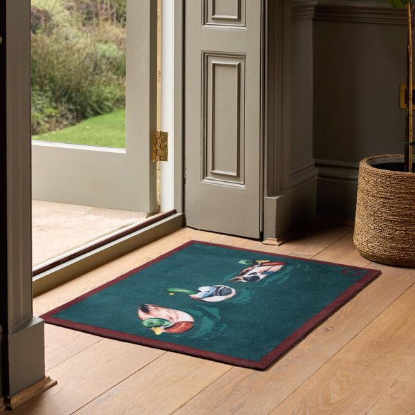 Hug Rug Swimming Ducks Teal