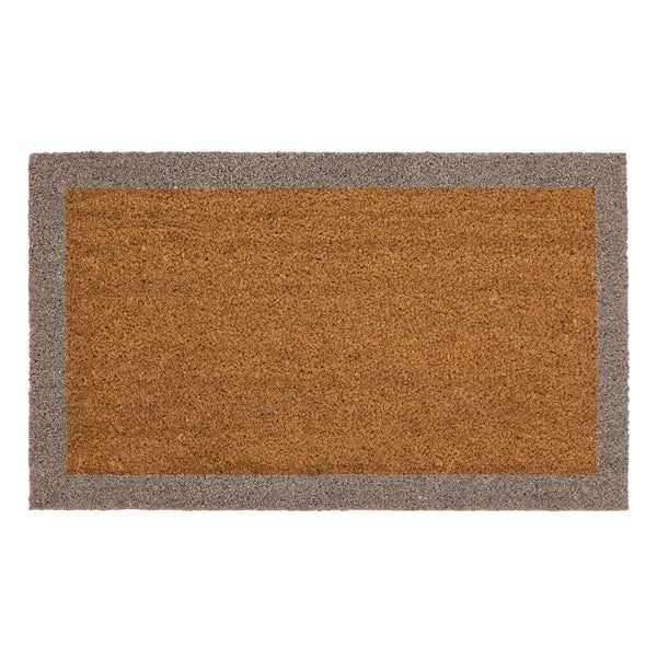 My Mat Printed Coir Border Taupe