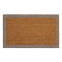 My Mat Printed Coir Border Taupe