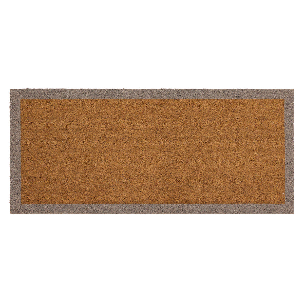 My Mat Printed Coir Border Taupe