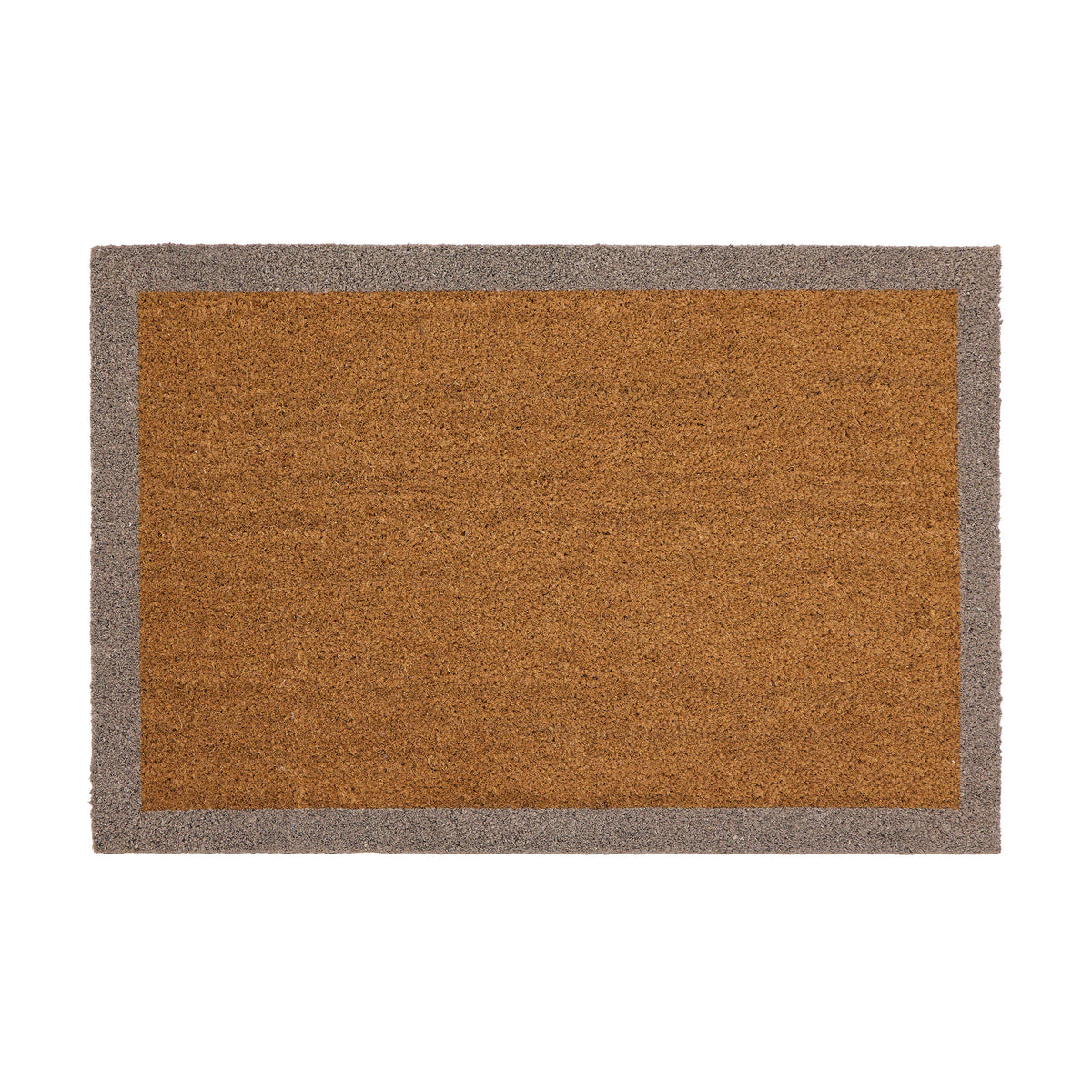 My Mat Printed Coir Border Taupe
