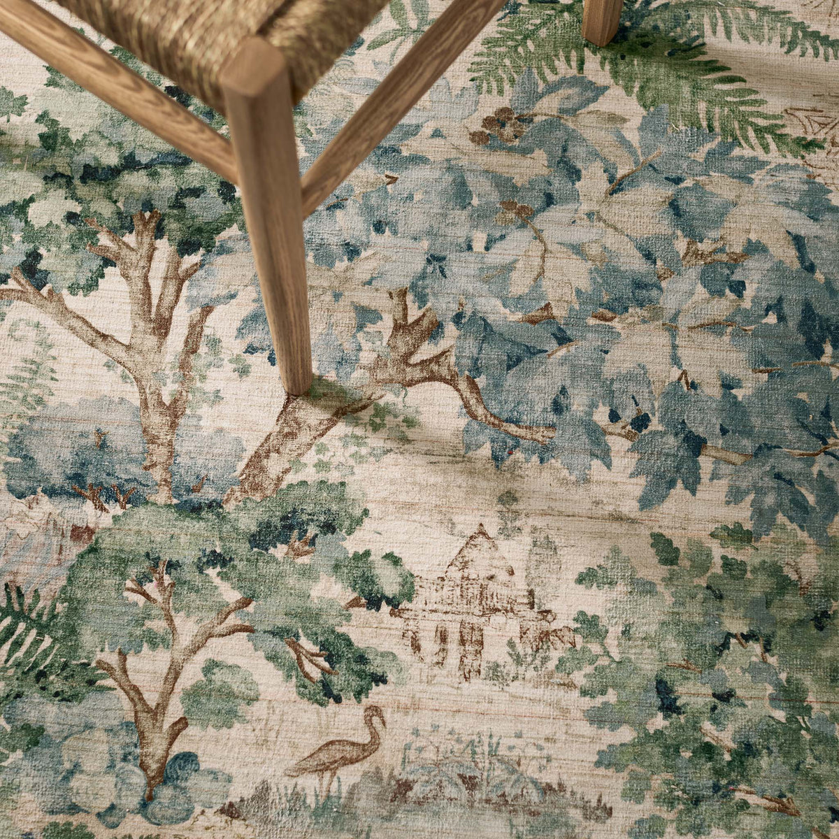 Highgrove by Sanderson x Hug Rug Eco-Washable The Stumpery Fern