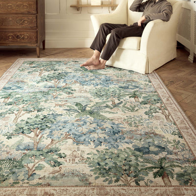 Highgrove by Sanderson x Hug Rug Eco-Washable The Stumpery Fern