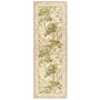 Sanderson By Highgrove x Hug Rug Eco-Washable The Stumpery Lichen Runner with a nature inspired pattern.