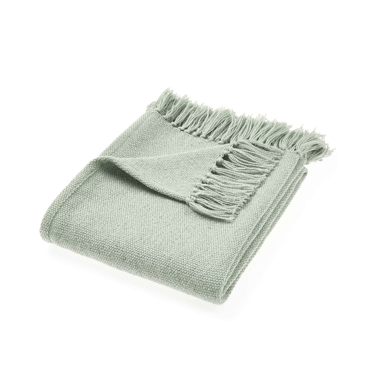 Hug Rug Woven Plain Throw Sky Grey - Phoenox Textiles