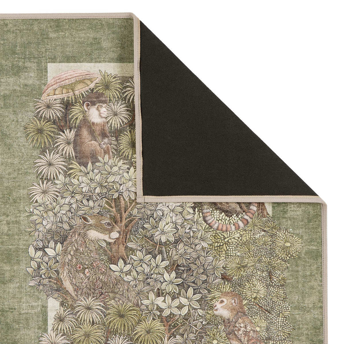Hug Rug X Graham & Brown Treetop Troop Green Eco-Washable