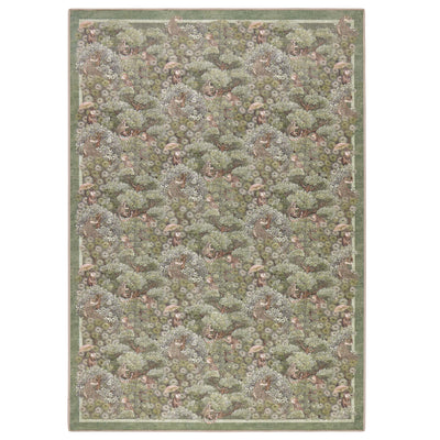 Hug Rug X Graham & Brown Treetop Troop Green Eco-Washable