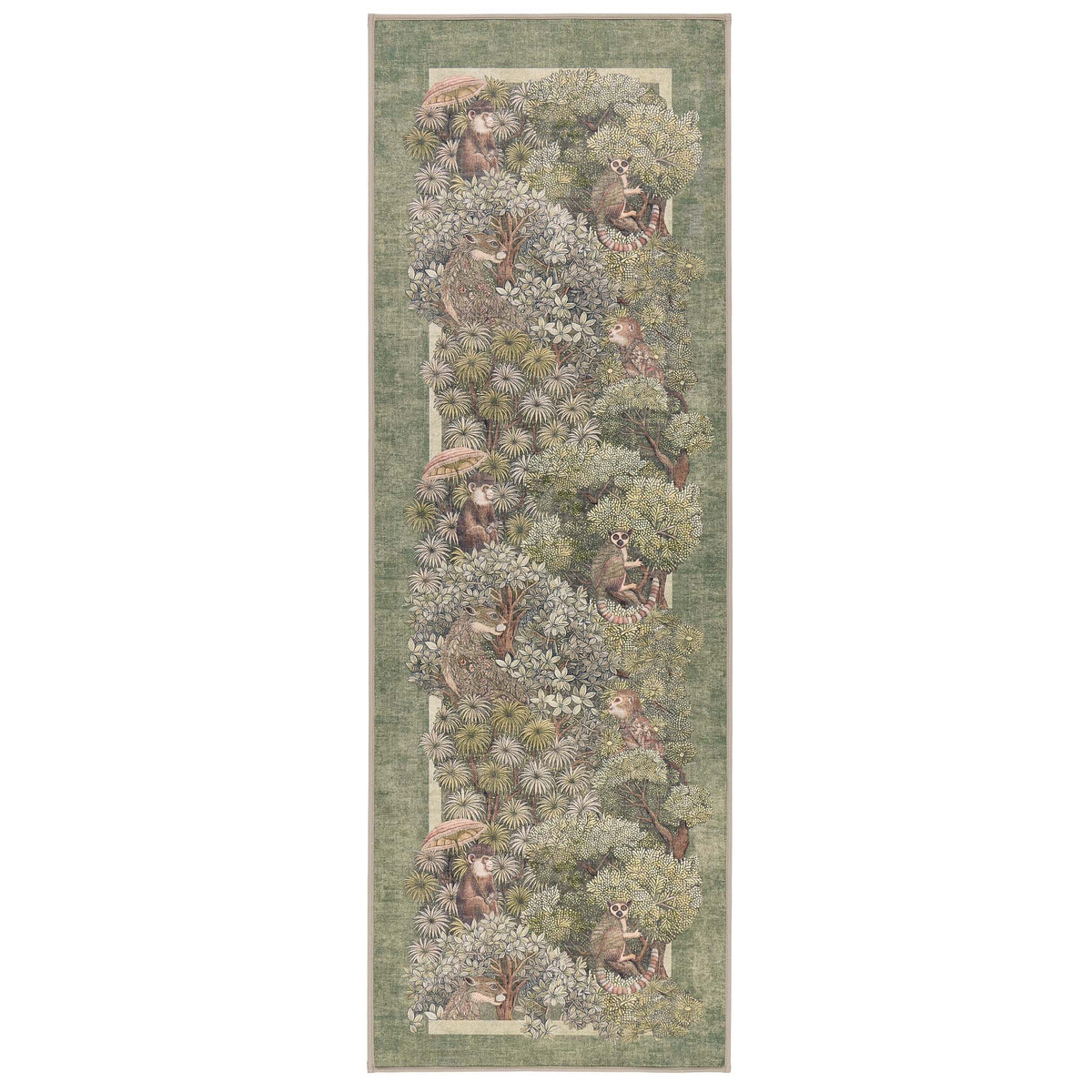 Hug Rug X Graham & Brown Treetop Troop Green Eco-Washable