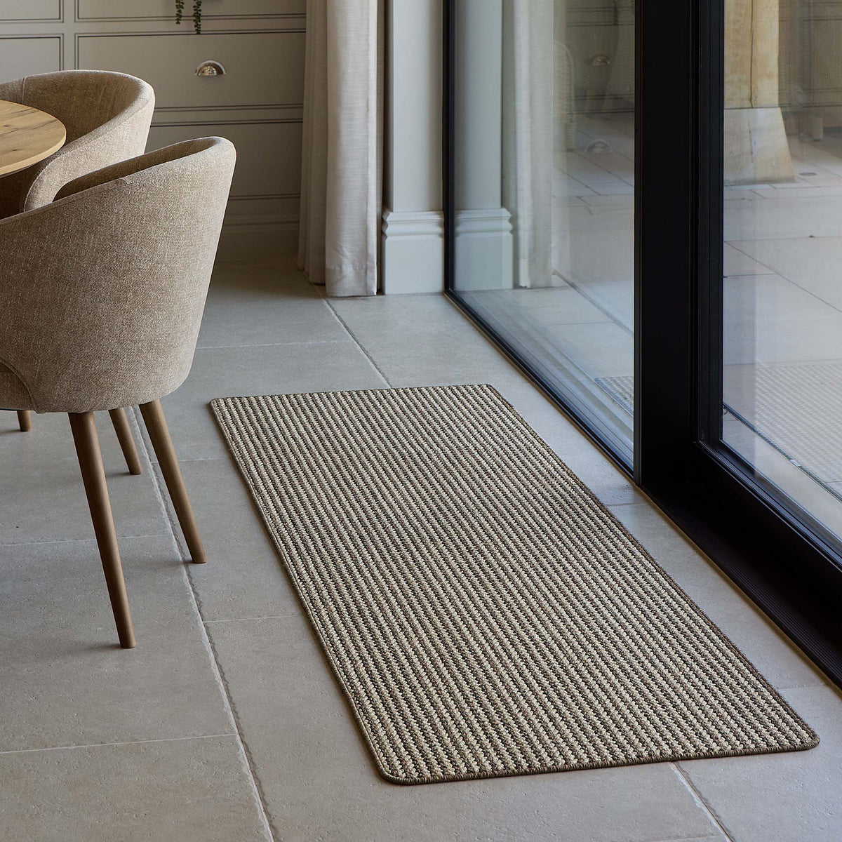 My Mat Stain Resistant Twist Stripe Natural