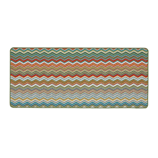 My Mat Stain Resistant Candy Multi Green Zigzag