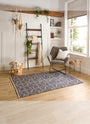 Hug Rug Woven Etch Natural/Navy