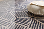 Hug Rug Woven Etch Natural/Navy