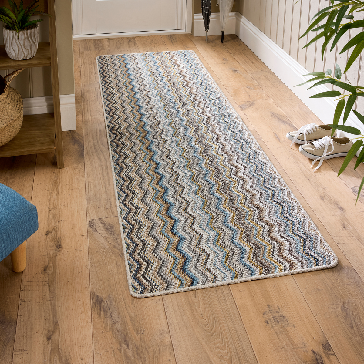 My Mat Stain Resistant Candy Multi Natural Zigzag
