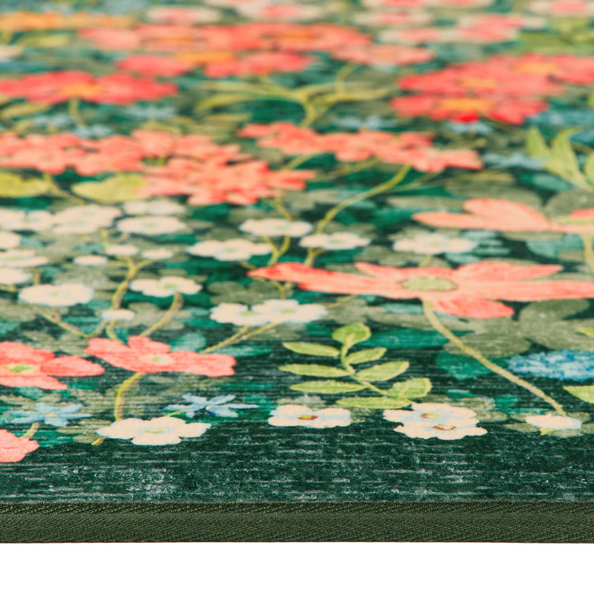 Hug Rug X Graham & Brown Wallflower Emerald Eco-washable