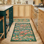 Hug Rug X Graham & Brown Wallflower Emerald Eco-washable